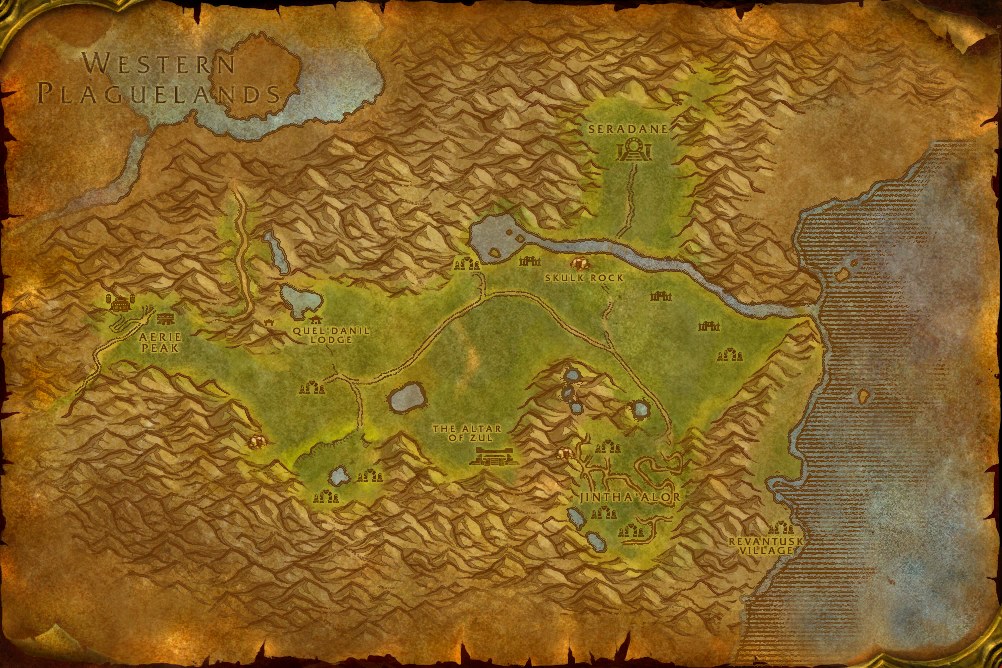 Map of The Hinterlands, where Oily Blackmouth is caught in open water