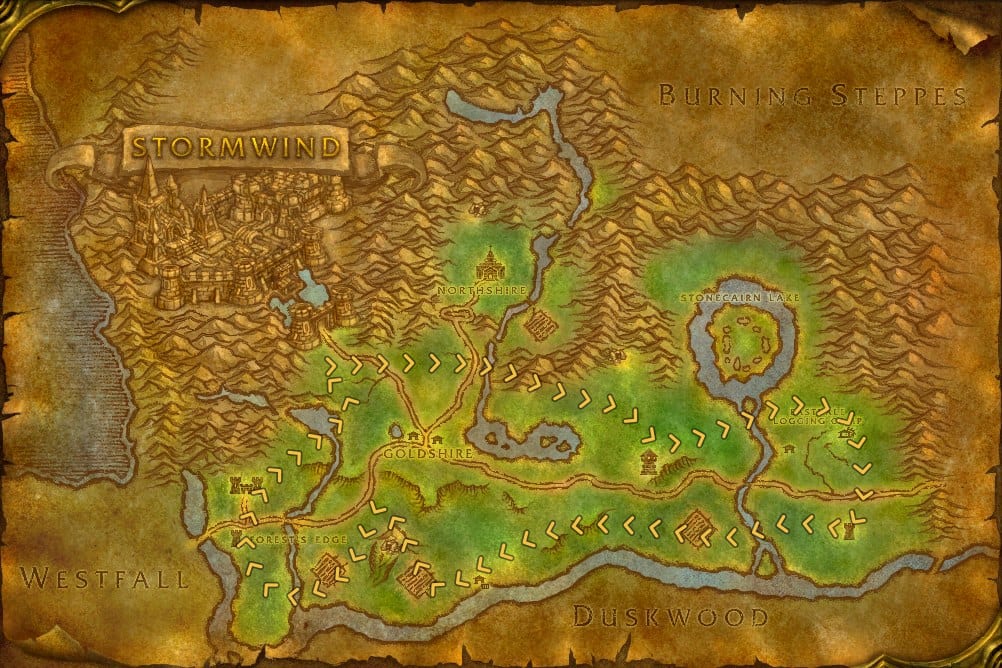 Elwynn Forest Herbalism Leveling Route