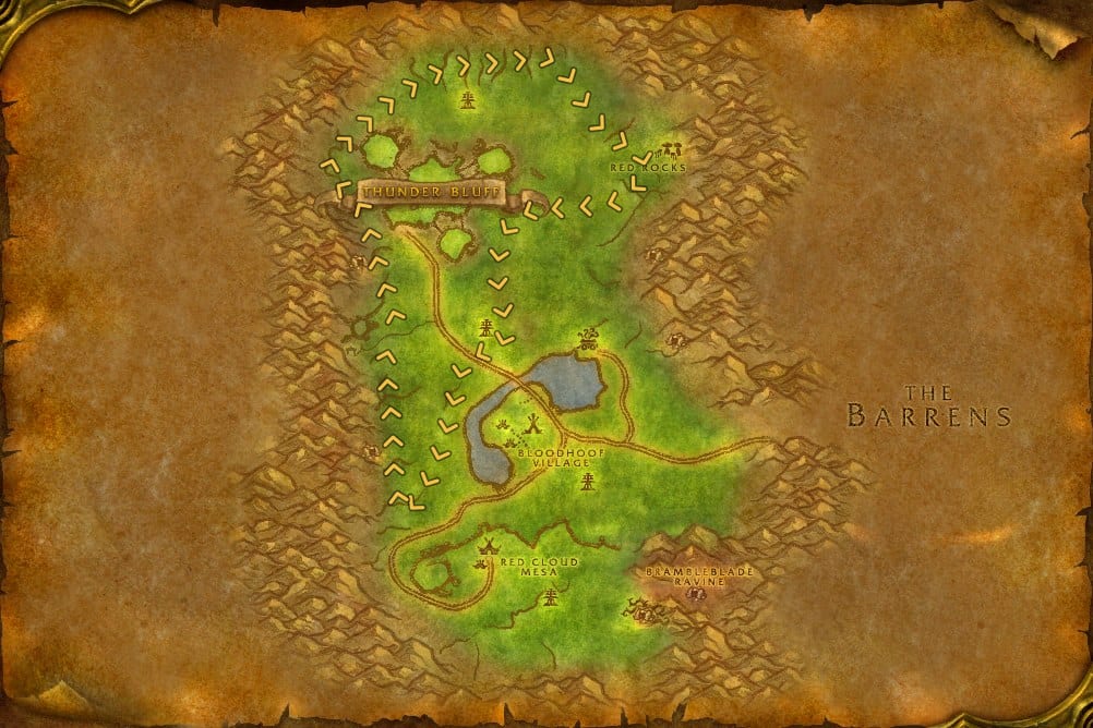 Mulgore Herbalism Leveling Route