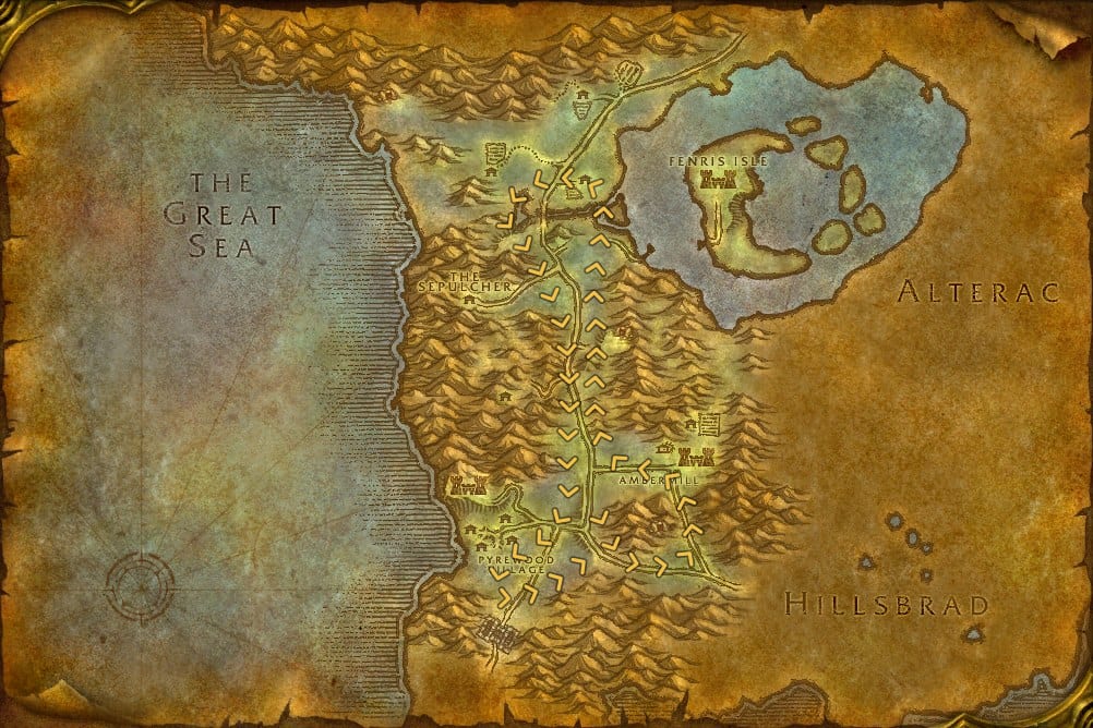 Silverpine Forest Herbalism Leveling Route