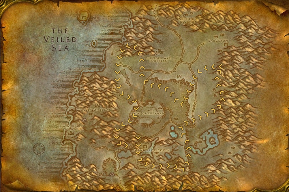 Desolace Mining Leveling Route