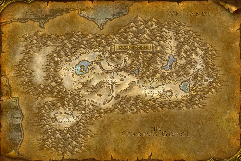 Dun Morogh Mining Leveling Route