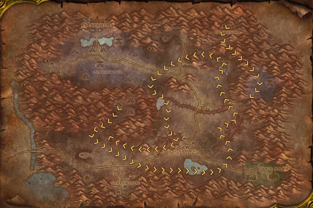 Eastern Plaguelands Mining Leveling Route