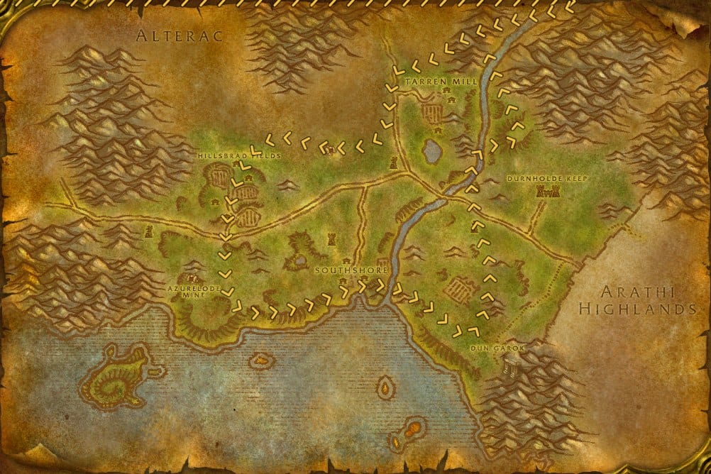 Hillsbrad Foothills Mining Leveling Route