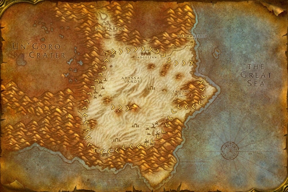 Tanaris Mining Leveling Route