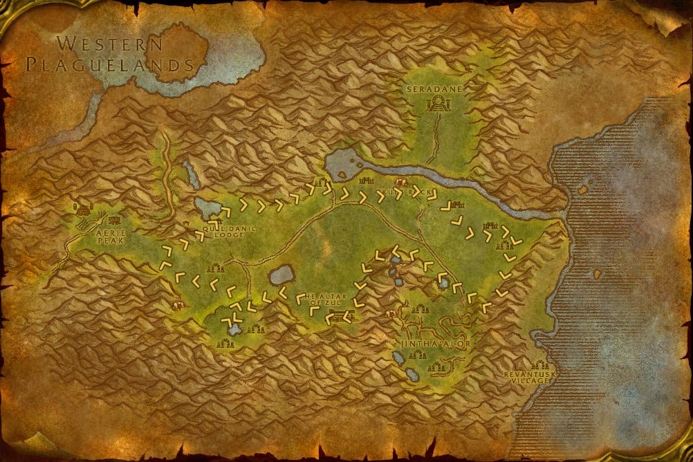 Hinterlands Mining Leveling Route